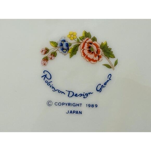 Vintage Robinson Design Group Ceramic Luncheon Plates and Mugs 1989 - Set Of 4 - Picture 10 of 10